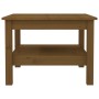 Mesa de centro madera maciza de pino marrón miel 55x55x40 cm de vidaXL, Mesas de centro - Ref: Foro24-814272, Precio: 68,79 €