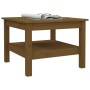 Mesa de centro madera maciza de pino marrón miel 55x55x40 cm de vidaXL, Mesas de centro - Ref: Foro24-814272, Precio: 68,79 €