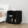 Mesitas de noche 2 uds madera maciza de pino negro 50x34x50 cm de vidaXL, Mesitas de noche - Ref: Foro24-814488, Precio: 93,8...
