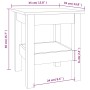 Massiver Couchtisch aus honigbraunem Kiefernholz, 35 x 35 x 40 cm von vidaXL, Couchtisch - Ref: Foro24-814262, Preis: 32,11 €...