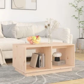 Solid pine wood coffee table 80x50x40 cm by vidaXL, Coffee table - Ref: Foro24-814434, Price: 52,24 €, Discount: %