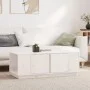 Couchtisch aus massivem weißem Kiefernholz, 110 x 50 x 40 cm von vidaXL, Couchtisch - Ref: Foro24-814430, Preis: 91,58 €, Rab...