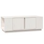 Couchtisch aus massivem weißem Kiefernholz, 110 x 50 x 40 cm von vidaXL, Couchtisch - Ref: Foro24-814430, Preis: 92,41 €, Rab...