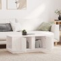 Couchtisch aus massivem weißem Kiefernholz, 110 x 50 x 40 cm von vidaXL, Couchtisch - Ref: Foro24-814430, Preis: 92,41 €, Rab...