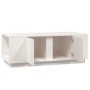 Couchtisch aus massivem weißem Kiefernholz, 110 x 50 x 40 cm von vidaXL, Couchtisch - Ref: Foro24-814430, Preis: 92,41 €, Rab...
