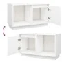 TV-Ständer aus massivem Kiefernholz weiß 74x35x44 cm von vidaXL, TV-Möbel - Ref: Foro24-814335, Preis: 48,34 €, Rabatt: %