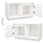 TV-Ständer aus massivem Kiefernholz weiß 74x35x44 cm von vidaXL, TV-Möbel - Ref: Foro24-814335, Preis: 48,88 €, Rabatt: %