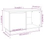TV-Ständer aus massivem Kiefernholz weiß 74x35x44 cm von vidaXL, TV-Möbel - Ref: Foro24-814335, Preis: 48,88 €, Rabatt: %