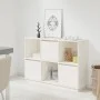 Solid white pine wood sideboard 110.5x35x80 cm by vidaXL, Sideboards - Ref: Foro24-814355, Price: 116,97 €, Discount: %