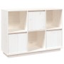 Solid white pine wood sideboard 110.5x35x80 cm by vidaXL, Sideboards - Ref: Foro24-814355, Price: 118,51 €, Discount: %