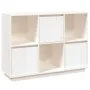 Solid white pine wood sideboard 110.5x35x80 cm by vidaXL, Sideboards - Ref: Foro24-814355, Price: 116,97 €, Discount: %