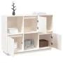 Solid white pine wood sideboard 110.5x35x80 cm by vidaXL, Sideboards - Ref: Foro24-814355, Price: 116,97 €, Discount: %