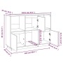 Sideboard aus massivem weißem Kiefernholz, 110,5 x 35 x 80 cm von vidaXL, Sideboards - Ref: Foro24-814355, Preis: 118,51 €, R...