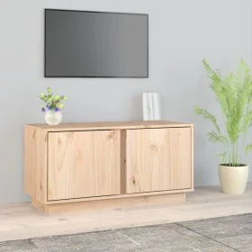 Mueble de TV de madera maciza de pino 80x35x40,5 cm de vidaXL, Muebles TV - Ref: Foro24-814469, Precio: 55,14 €, Descuento: %