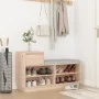 Mueble zapatero de madera maciza de pino 110x34x61 cm by vidaXL, Shoe racks and shoe organizers - Ref: Foro24-814449, Price: ...