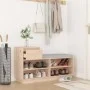 Mueble zapatero de madera maciza de pino 110x34x61 cm by vidaXL, Shoe racks and shoe organizers - Ref: Foro24-814449, Price: ...