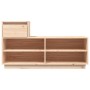 Mueble zapatero de madera maciza de pino 110x34x61 cm by vidaXL, Shoe racks and shoe organizers - Ref: Foro24-814449, Price: ...