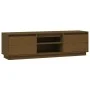 Mueble de TV madera maciza de pino marrón miel 140x35x40 cm de vidaXL, Muebles TV - Ref: Foro24-814317, Precio: 111,51 €, Des...