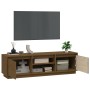 Honigbrauner TV-Schrank aus massivem Kiefernholz, 140 x 35 x 40 cm von vidaXL, TV-Möbel - Ref: Foro24-814317, Preis: 112,95 €...
