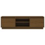 Mueble de TV madera maciza de pino marrón miel 140x35x40 cm de vidaXL, Muebles TV - Ref: Foro24-814317, Precio: 112,88 €