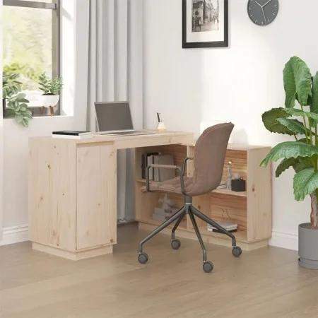 Schreibtisch aus massivem Kiefernholz, 110 x 50 x 75 cm von vidaXL, Schreibtische - Ref: Foro24-814504, Preis: 165,32 €, Raba...