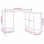 Schreibtisch aus massivem Kiefernholz, 110 x 50 x 75 cm von vidaXL, Schreibtische - Ref: Foro24-814504, Preis: 168,42 €, Raba...