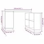 Schreibtisch aus massivem Kiefernholz, 110 x 50 x 75 cm von vidaXL, Schreibtische - Ref: Foro24-814504, Preis: 165,32 €, Raba...