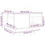 Solid pine wood coffee table 60x61x32.5 cm by vidaXL, Coffee table - Ref: Foro24-814529, Price: 80,59 €, Discount: %