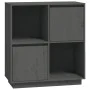 Solid gray pine wood sideboard 74x35x80 cm by vidaXL, Sideboards - Ref: Foro24-814351, Price: 58,78 €, Discount: %