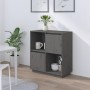 Sideboard aus massivem grauem Kiefernholz, 74 x 35 x 80 cm von vidaXL, Sideboards - Ref: Foro24-814351, Preis: 58,78 €, Rabat...