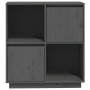 Sideboard aus massivem grauem Kiefernholz, 74 x 35 x 80 cm von vidaXL, Sideboards - Ref: Foro24-814351, Preis: 58,78 €, Rabat...