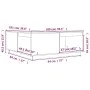 Couchtisch aus massivem Kiefernholz, 100 x 101 x 40,5 cm von vidaXL, Couchtisch - Ref: Foro24-814519, Preis: 144,73 €, Rabatt: %