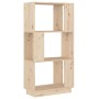 Regal/Raumteiler aus massivem Kiefernholz 51x25x101 cm von vidaXL, Bücherregale und Regale - Ref: Foro24-814034, Preis: 45,11...