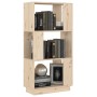 Regal/Raumteiler aus massivem Kiefernholz 51x25x101 cm von vidaXL, Bücherregale und Regale - Ref: Foro24-814034, Preis: 45,11...