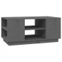 Gray solid pine wood coffee table 90x49x40.5 cm by vidaXL, Coffee table - Ref: Foro24-814401, Price: 73,82 €, Discount: %