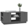 Gray solid pine wood coffee table 90x49x40.5 cm by vidaXL, Coffee table - Ref: Foro24-814401, Price: 73,82 €, Discount: %