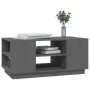 Gray solid pine wood coffee table 90x49x40.5 cm by vidaXL, Coffee table - Ref: Foro24-814401, Price: 73,82 €, Discount: %