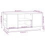 Gray solid pine wood coffee table 90x49x40.5 cm by vidaXL, Coffee table - Ref: Foro24-814401, Price: 73,82 €, Discount: %