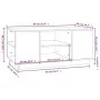 Gray solid pine wood coffee table 90x49x40.5 cm by vidaXL, Coffee table - Ref: Foro24-814401, Price: 73,82 €, Discount: %