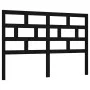 Solid black pine wood bed headboard 166x4x100 cm by vidaXL, Headboards and footboards - Ref: Foro24-814208, Price: 41,01 €, D...