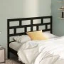 Solid black pine wood bed headboard 166x4x100 cm by vidaXL, Headboards and footboards - Ref: Foro24-814208, Price: 41,01 €, D...