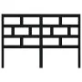 Solid black pine wood bed headboard 166x4x100 cm by vidaXL, Headboards and footboards - Ref: Foro24-814208, Price: 41,01 €, D...