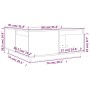 Couchtisch aus massivem Kiefernholz, 80 x 81 x 36,5 cm von vidaXL, Couchtisch - Ref: Foro24-814524, Preis: 105,50 €, Rabatt: %