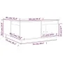 Couchtisch aus massivem Kiefernholz, 80 x 81 x 36,5 cm von vidaXL, Couchtisch - Ref: Foro24-814524, Preis: 104,25 €, Rabatt: %