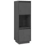 Aparador alto de madera maciza de pino gris 38x35x117 cm de vidaXL, Aparadores - Ref: Foro24-814361, Precio: 61,12 €, Descuen...