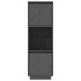 Aparador alto de madera maciza de pino gris 38x35x117 cm de vidaXL, Aparadores - Ref: Foro24-814361, Precio: 61,71 €, Descuen...