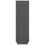 Aparador alto de madera maciza de pino gris 38x35x117 cm de vidaXL, Aparadores - Ref: Foro24-814361, Precio: 61,12 €, Descuen...