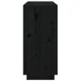 Solid black pine wood sideboard 111x34x75 cm by vidaXL, Sideboards - Ref: Foro24-814313, Price: 158,55 €, Discount: %