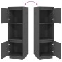 Aparador alto de madera maciza de pino gris 38x35x117 cm de vidaXL, Aparadores - Ref: Foro24-814361, Precio: 61,71 €, Descuen...