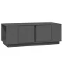 Mesa de centro de madera maciza de pino gris 110x50x40 cm de vidaXL, Mesas de centro - Ref: Foro24-814431, Precio: 84,76 €, D...